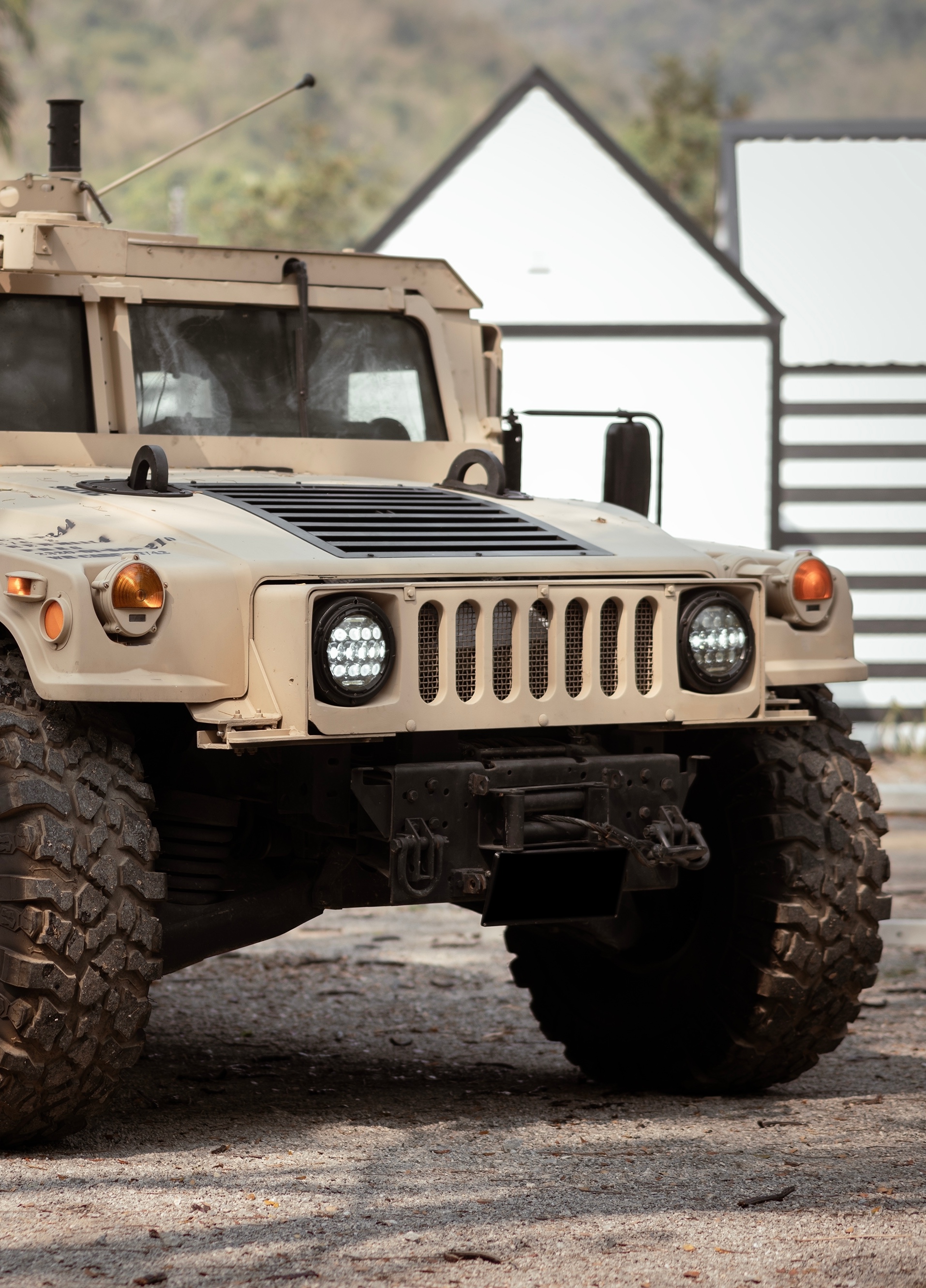 United States Army armored vehicle in a military operation